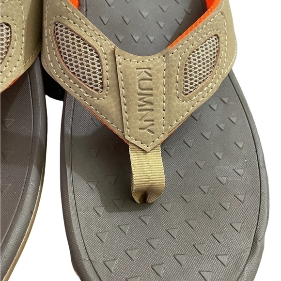 𝅺Kumny Mens Sandals with Arch Support Orthotic Flip Flops • NWOT • Size: 10​ - Picture 2 of 7